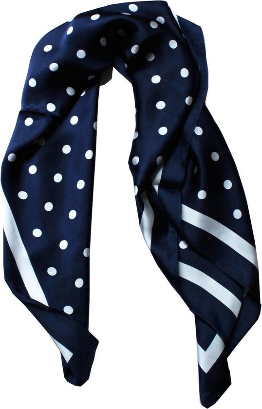 Halsdoek Dames - Sjaaltje - Witte Stippen