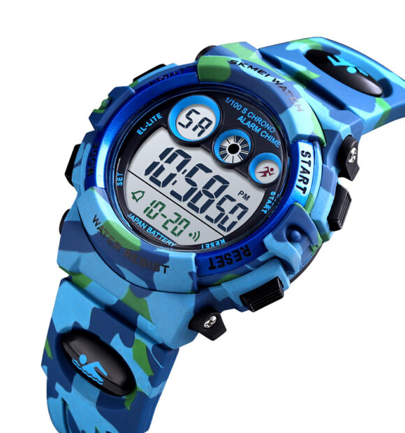 RSVOM Kids Jongens Horloges, Waterdicht Outdoor Digitaal Sport Horloge met Alarm/Stopwatch, Kinderen Digitale Horloges voor Verjaardagscadeaus/Geschenken Blauw, S, Strap, Blauw, S, Band
