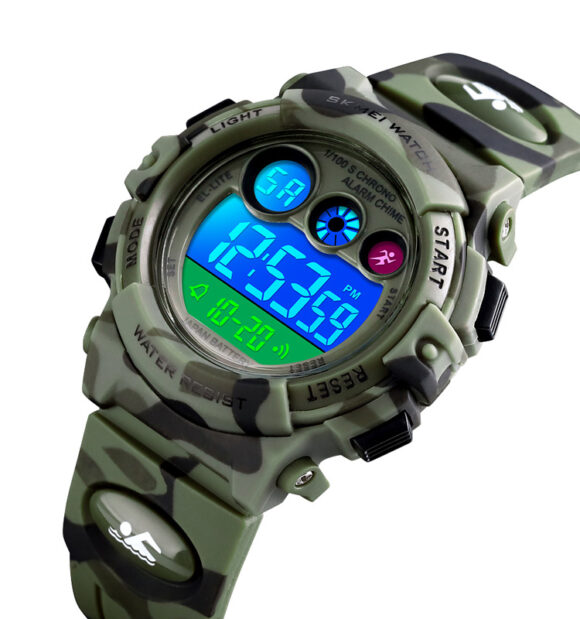 Kinderhorloge voor jongens en meisjes,educatief polshorloge voor kinderen, kinderhorloge voor meisjes en jongens,analoog horloge met draaibare ring met oefeningen,Full HD 1080p