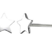 Zilveren Oorknopjes Sterretje - 4mm