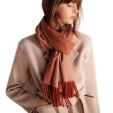 Wolblend Sjaal - Dames Sjaal - Soft Touch - Caramel