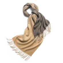 Wollen Sjaal - Fading Colours Camel Bruin