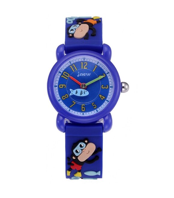 Kinderhorloge Aapjes - 3D Watch - Donkerblauw