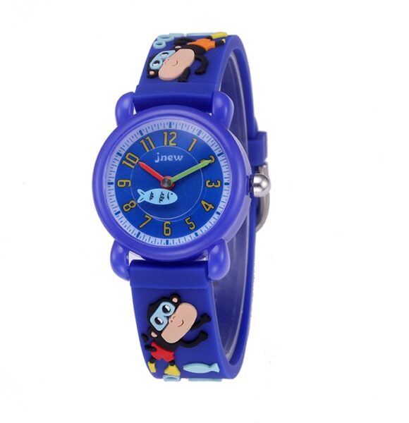 Kinderhorloge Aapjes - 3D Watch - Donkerblauw