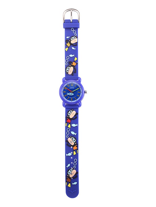 Kinderhorloge Aapjes - 3D Watch - Donkerblauw