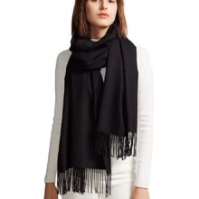 Zijdezachte Sjaal - Dames Sjaal - Zwart