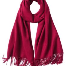 Zijdezachte Sjaal - Dames Sjaal - Bordeaux Rood