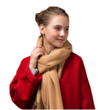Zijdezachte Sjaal - Sjaal Dames - Camel