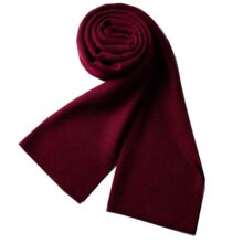 Woolblend Sjaal Heren - Herensjaal - Bordeaux Rood