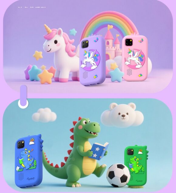 Speelgoed Telefoon - Kindertelefoon - Camera - Video - Spelletjes - Unicorn Speelgoed Telefoon - Kindertelefoon - Camera - Video - Spelletjes - Unicorn - Paars