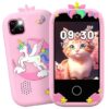 Speelgoed Telefoon - Kindertelefoon - Camera - Video - Spelletjes - Unicorn - Roze