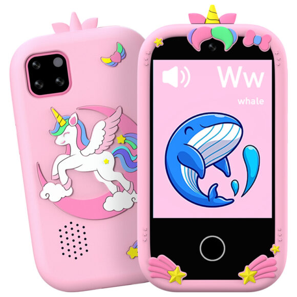 Speelgoed Telefoon - Kindertelefoon - Camera - Video - Spelletjes - Unicorn - Roze Speelgoed Telefoon - Kindertelefoon - Camera - Video - Spelletjes - Unicorn - Roze