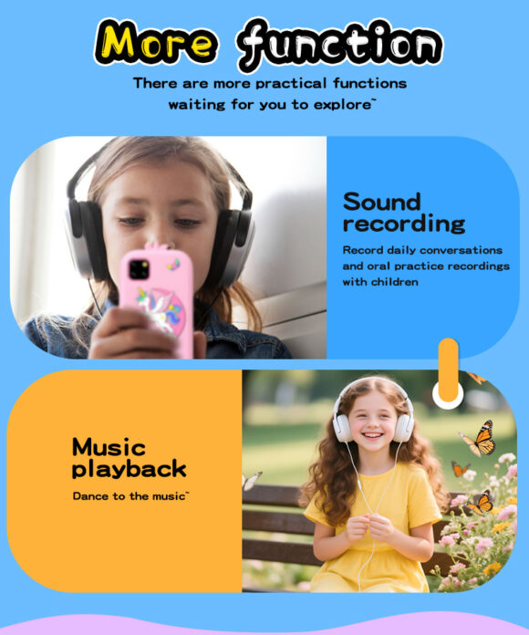 Speelgoed Telefoon - Kindertelefoon - Camera - Video - Spelletjes - Unicorn - Roze Speelgoed Telefoon - Kindertelefoon - Camera - Video - Spelletjes - Unicorn - Roze