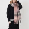 Wintersjaal Dames - Omslagdoek - Dames Sjaal - Roze