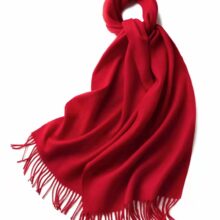 Wollen Sjaal - Sjaal dames - Sjaal Heren - Sjaal Wol - Rood