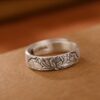 Zilveren Ring Dames - Lotus Ring - Verstelbare Ring