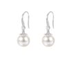 Zilveren Oorhangers Dames - Parel Oorbellen Zilveren Oorhangers Dames - Parel Oorbellen