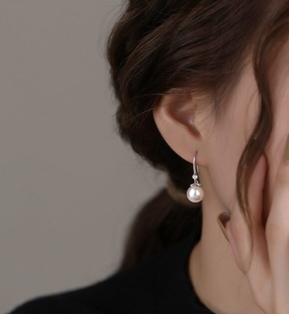 Zilveren Oorhangers Dames Zilveren Oorhangers Dames - Parel Oorbellen