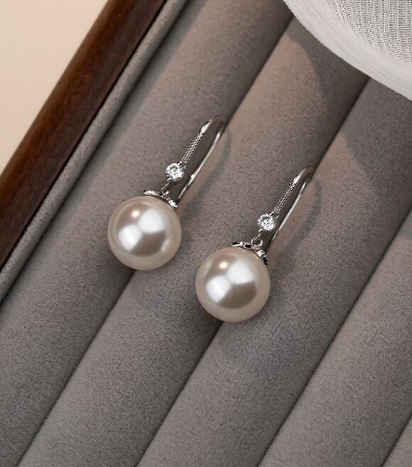 Zilveren Oorhangers Dames Zilveren Oorhangers Dames - Parel Oorbellen