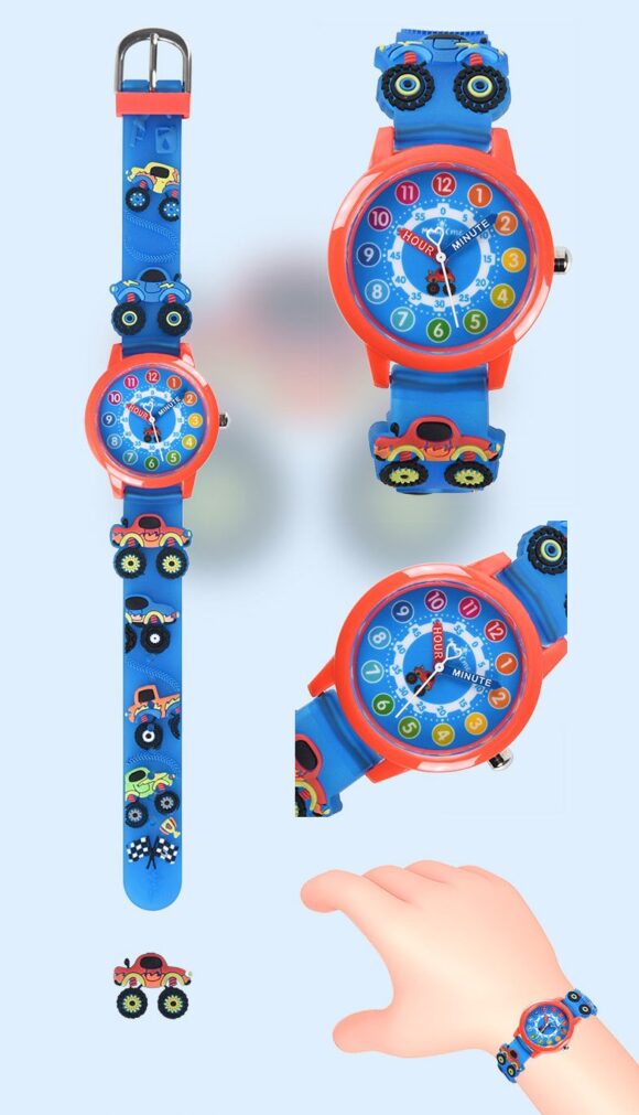 Auto Horloge – Horloge Jongens - Kinderhorloge - Giftbox Auto Horloge – Horloge Jongens - Kinderhorloge - Giftbox
