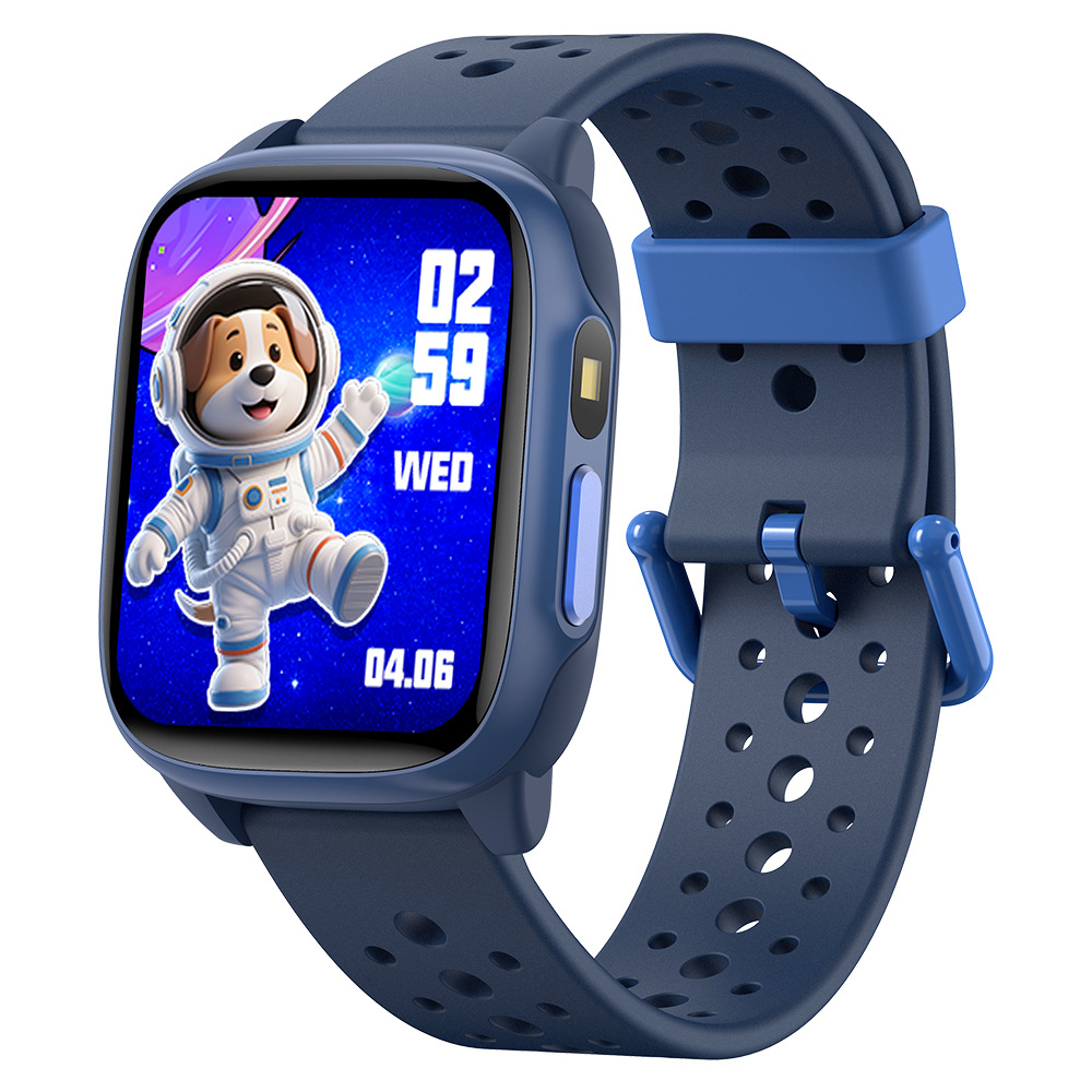 Smartwatch Kinderen – Hartslag – Camera – Stappen – Zaklamp – Blauw