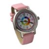 Horloge Meisjes - Kinderhorloge - Regenboog - Leren Klokkijken - Roze Horloge Meisjes - Kinderhorloge - Regenboog - Leren Klokkijken - Roze