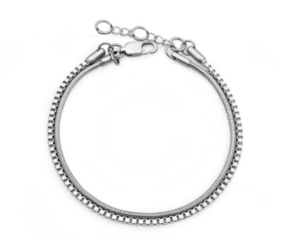 Armband Heren - Dubbele Armband - Armband Staal