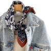 Zijden Sjaal - Halsdoek - Paisley Print - Sjaal Dames - 65 x 65cm