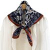 Zijden Sjaal - Halsdoek - Paisley Print - Sjaal Dames - 65 x 65cm