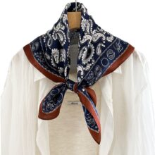 Zijden Sjaal - Halsdoek - Paisley Print - Sjaal Dames - 65 x 65cm Zijden Sjaal - Halsdoek - Paisley Print - Sjaal Dames - 65 x 65cm