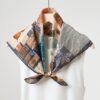 Zijde Blend Sjaal - Sjaal Dames - Vierkante Sjaal - 65 x 65 cm