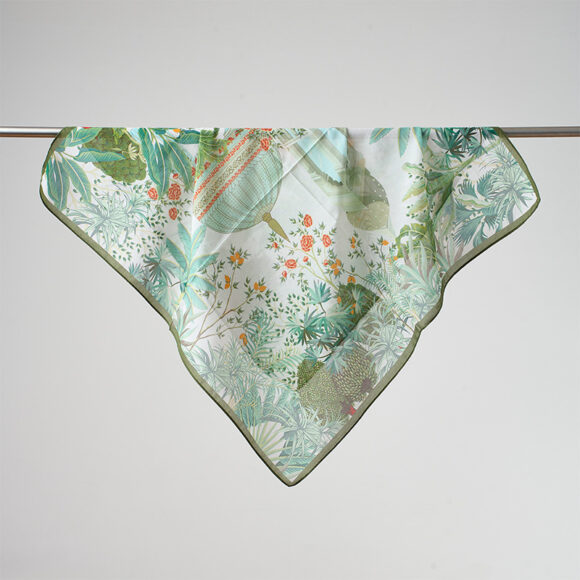Sjaal Dames - Zijde Blend Sjaal - Vierkante Sjaal - 65 x 65 cm