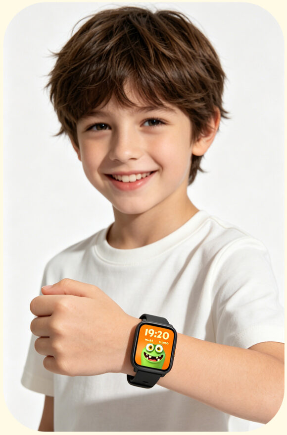 Smartwatch Kinderen - Geen App Nodig - Stopwatch - Stappen - Zwart Smartwatch Kinderen - Geen App Nodig - Stopwatch - Stappen - Zwart