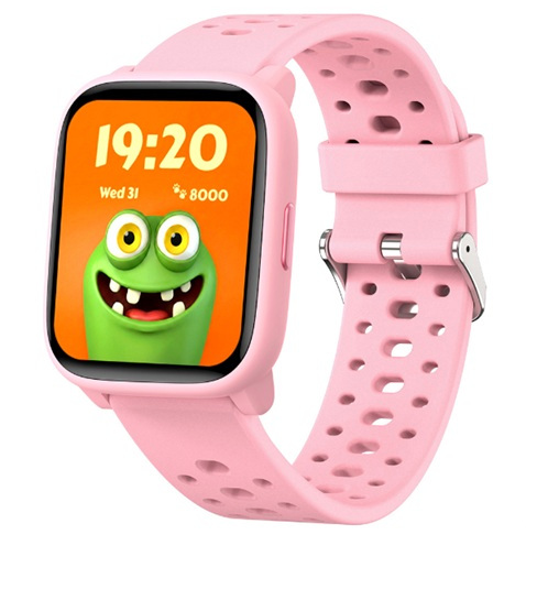 Smartwatch Kinderen – Geen App Nodig – Stopwatch – Stappen – Roze