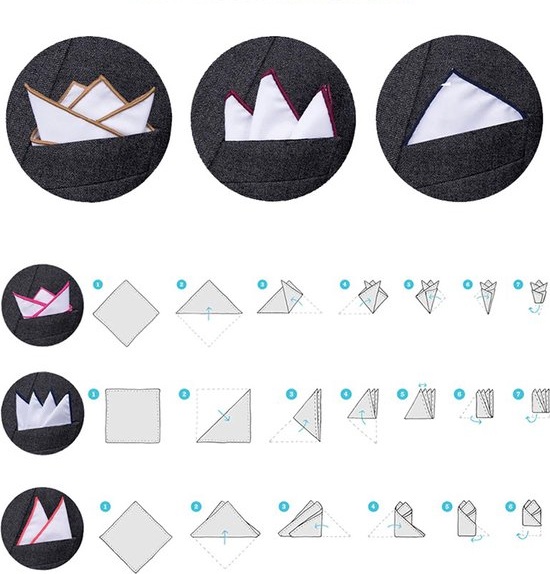 pochet Stropdas Set – Stropdas - Pochet – Manchetknopen – Zwart