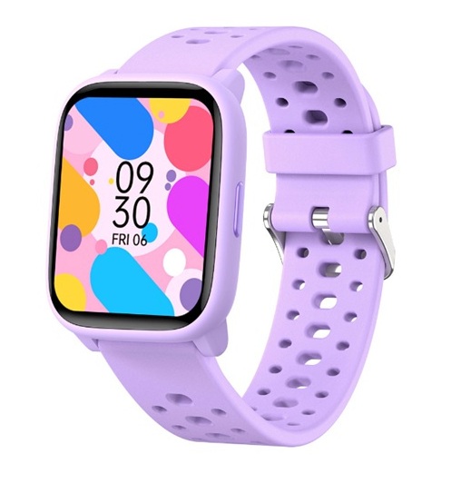 Smartwatch Kinderen – Geen App Nodig – Stopwatch – Stappen – Paars