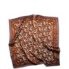 Stropdassjaal Zijde - Ascot - Zijden Sjaal - Paisley Bruin - 53 x 53cm