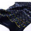 Stropdassjaal Zijde - Ascot - Heren - Zijden Sjaal - Zwart/Blauw - 155 x 26cm Stropdassjaal Zijde - Ascot - Heren - Zijden Sjaal - Zwart/Blauw - 155 x 26cm