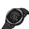 Horloge Heren - Sporthorloge - Countdown - Stopwatch - Nylon Band - Zwart
